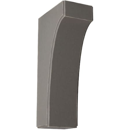 Ekena Millwork 3 1/2"W x 6"D x 12"H Clarksville Wood Vintage Decor Bracket, Reclaimed Grey BKTWD04X06X12CVGY